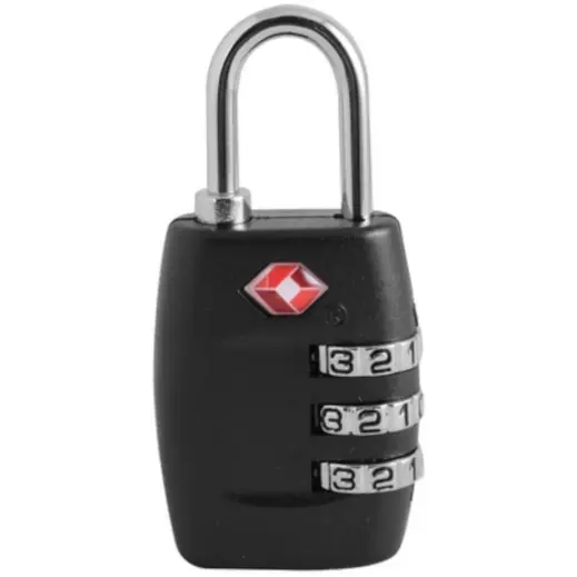 TSA Combination Lock Black Front